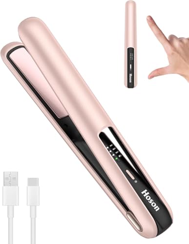 Cordless Flat Iron,Portable Mini Hair Straightener Travel for Bangs,Short Hair,...
