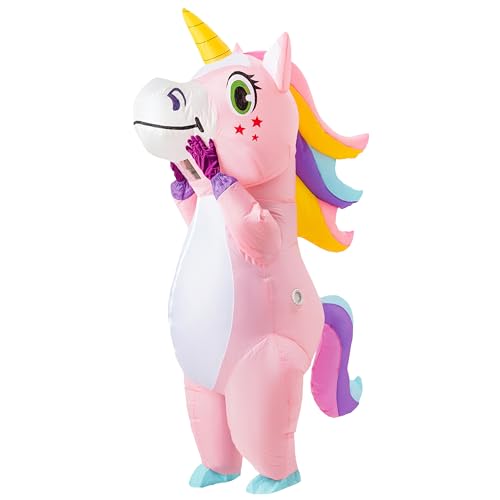 Spooktacular Creations Halloween Inflatable Costume, Full Body Unicorn Blow Up...