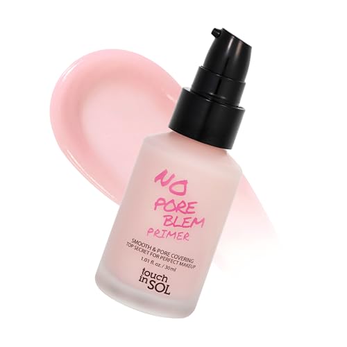 TOUCH IN SOL No Poreblem Primer – Pore Primer for Korean Makeup, Mattifying Primer...