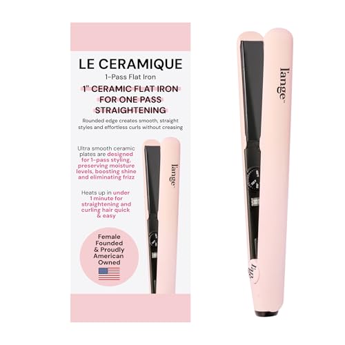 L'ANGE HAIR Le Ceramique 1-Pass Flat Iron Hair Straightener | Fast Heating Ceramic...