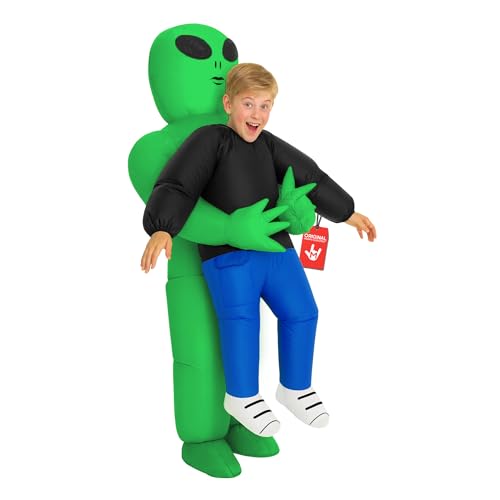 Morph Kids Alien Costume, Blow Up Inflatable Alien Costumes for Boys, Halloween...