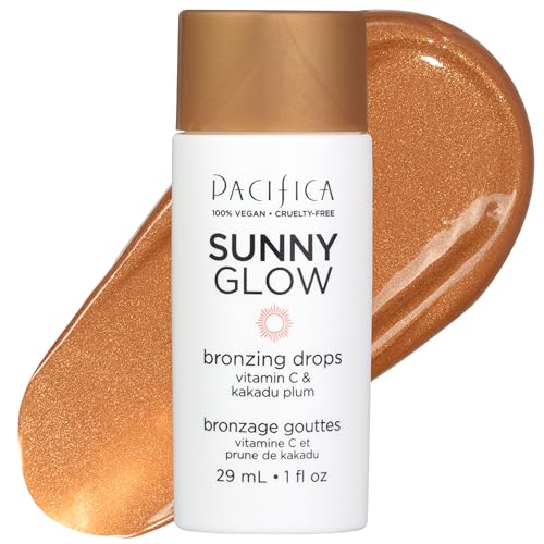 Pacifica Sunny Glow Liquid Face Bronzer Drops - Face Makeup Bronzing For Face &...