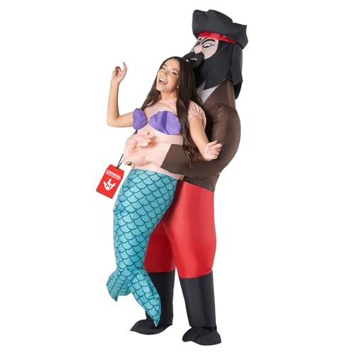 Morph Mermaid Costume Adult, Pirate Mermaid Costume Women, Inflatable Costumes for...