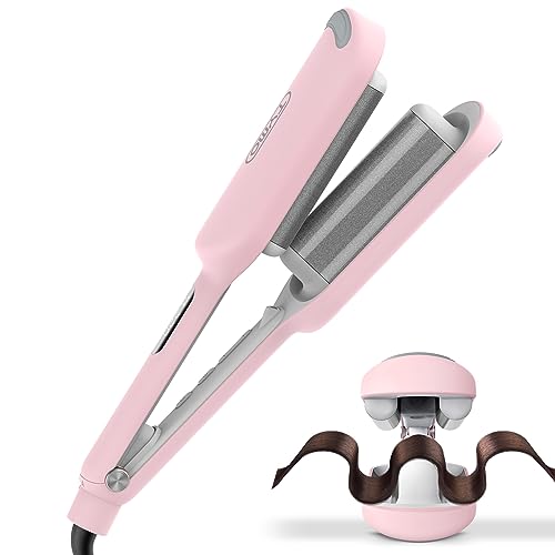 Curling Iron Hair Crimper Waver - TYMO ROVY Beach Waves Curling Wand, Ionic Deep...