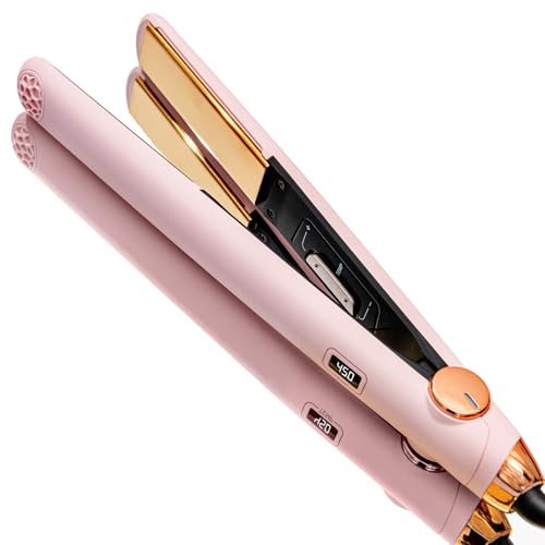 TYMO Flat Iron Hair Straightener and Curler 2 in 1 with 10s Fast Heating, 1 Inch...