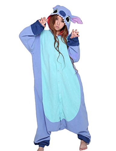 HALLOWITCH Animal Onesie Costume Kigurumi for Adult Women and Men. L Blue