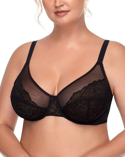HSIA Minimizer Bras for Women Enchante Full Coverage Underwire Bras Plus Size Lifting...