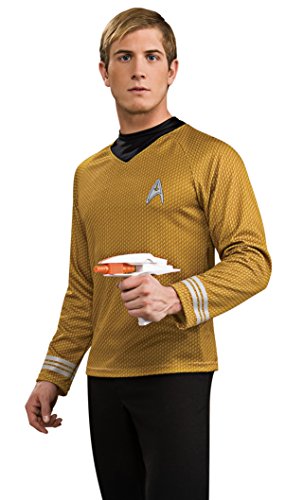 Rubie's Star Trek Into Darkness Deluxe Captain Kirk Shirt With Emblem, Gold, X-Large...