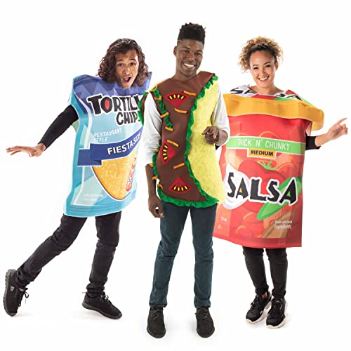 Taco with Chips & Salsa Halloween Group Costume - Funny Food Outfits Unisex...