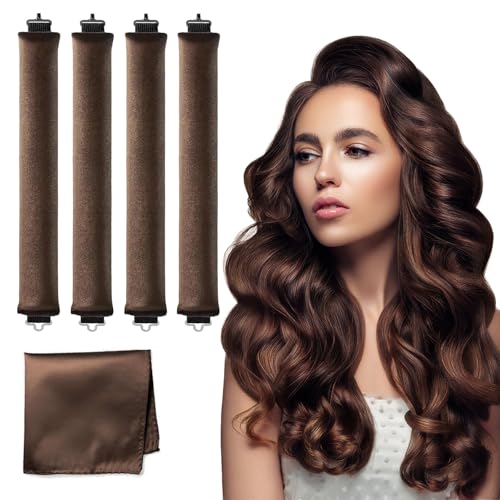 HAIOLORPRO Heatless Hair Curler Velvet, Heatless Curls Overnight Hair Curlers to...