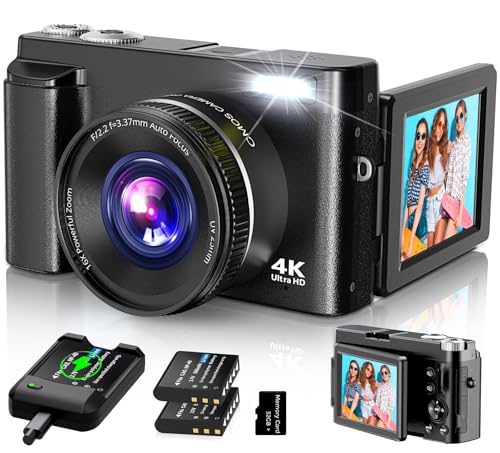 4K Digital Camera for Photography Autofocus, 2024 Latest 48MP Vlogging Camera for...