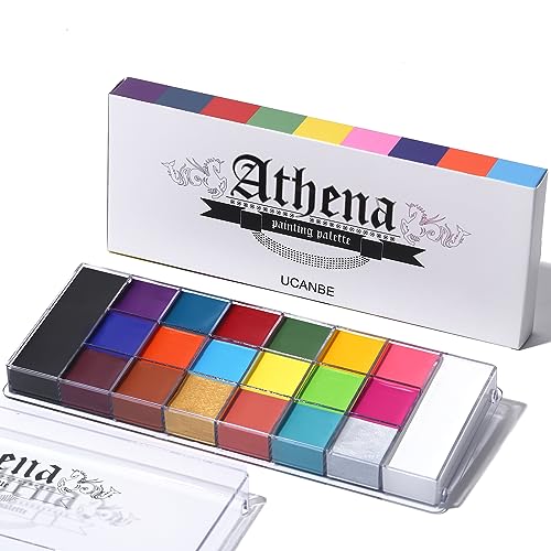 UCANBE Athena Face Body Paint Oil Palette, Professional Flash Non Toxic Safe Tattoo...