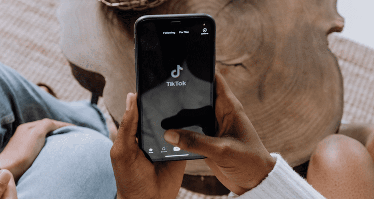 Tiktok app on mobile phone