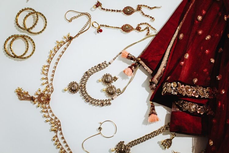 Traditional indian wedding jewelry