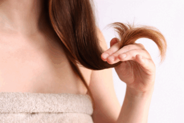 Damaged hair from hairstyling