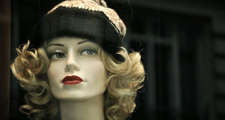 girl wearing a golden wig