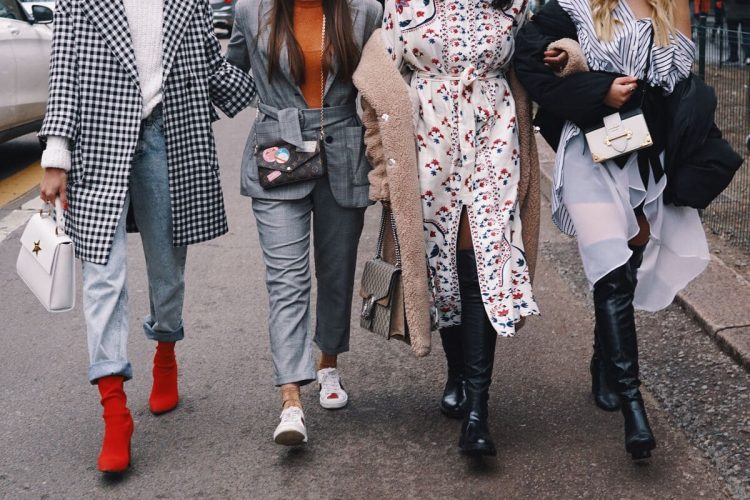 girls walking towards camera