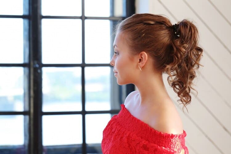 half up half down knot