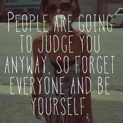 people judge anyway