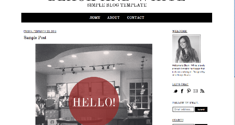 simple blog template