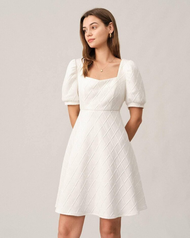 white Wedding Guest Dress