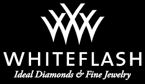 White diamond-shaped logo on black background